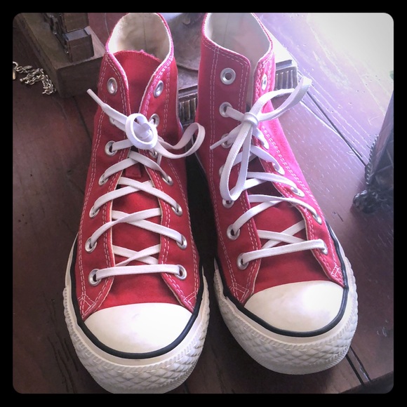 converse Shoes - Unisex red high top red converse sneaks